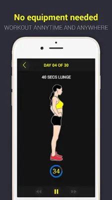 30 Day Lunge Challenge Free android App screenshot 9