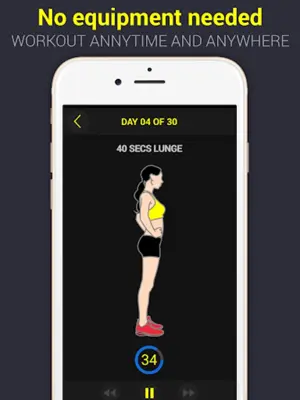 30 Day Lunge Challenge Free android App screenshot 1