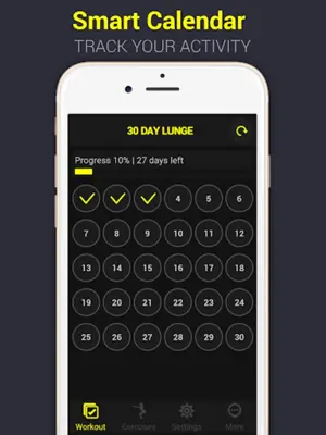 30 Day Lunge Challenge Free android App screenshot 6